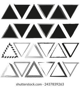 Triangle Design Elements Collection. Vector illustration. EPS 10.