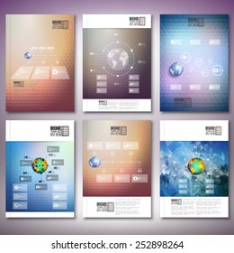 Triangle design infographic vectors. Brochure, flyer or report for business, templates vector.