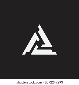 Triangle design logo concept. Symbol or sign. Creative design.