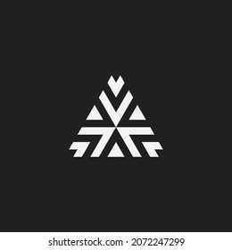 Triangle design logo concept. Symbol or sign. Creative design.
