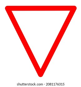 triangle design logo icon yield