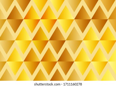 triangle design pattern with gold color. vector illustration