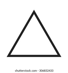 Triangle, design, pyramid icon vector image. Can also be used for shapes and geometry. Suitable for use on web apps, mobile apps and print media.
