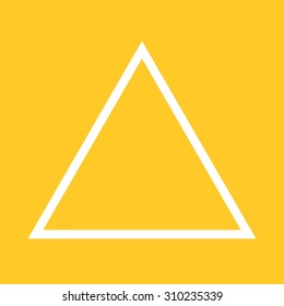 Triangle, design, pyramid icon vector image. Can also be used for shapes and geometry. Suitable for use on web apps, mobile apps and print media.