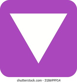 Triangle, design, pyramid icon vector image. Can also be used for shapes and geometry. Suitable for use on web apps, mobile apps and print media.