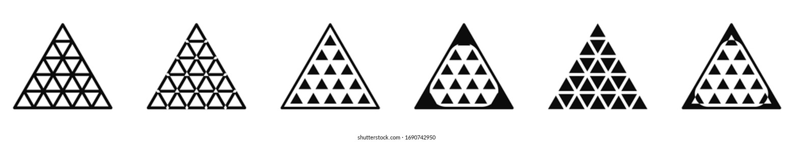 Triangle design Vector on blank background. Flat and Trendy Sign Symbol Illustration. simple design