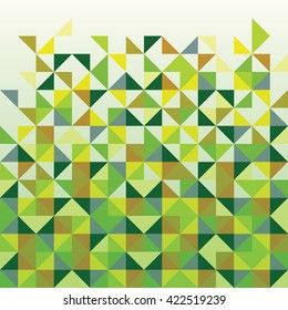 triangle design yellow and green  