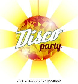 Triangle disco background