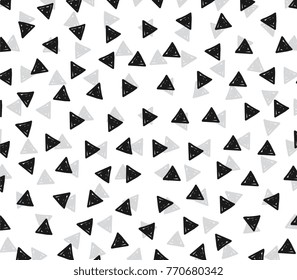 Triangle doodle pattern background