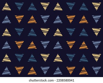 Triangle Dotted fabric Seamless Pattern Native American Design Geometric African American oriental traditional vector illustrations. Embroidery style.
