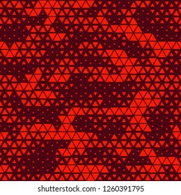 Triangle dotted geometric camouflage texture seamless pattern. Abstract modern digital military camo endless background. Vector illustration.