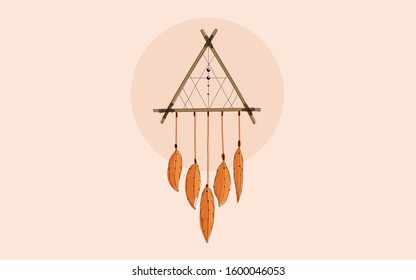 Triangle Dreamcatcher. Good for accompanied you in the middle of the sleeps.
