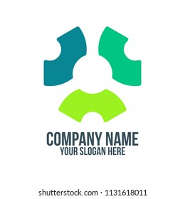 triangle eco recycle of nature and abstract company logo concept