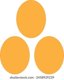 triangle egg icon design eps