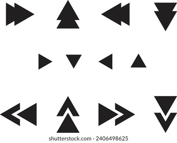 Triangle element, Triangle cursor. Triangle on point, Triangle icon Cursor icon, 