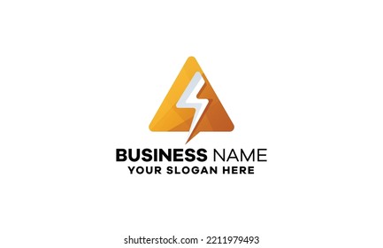 Triangle Energy Gradient Logo Icon