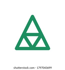 Triangle esoteric symbol icon. Simple color vector elements of esoteric icons for ui and ux, website or mobile application