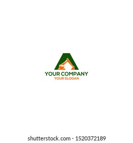 Triangle Excavator Logo Design Vector
