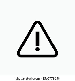 Triangle Exclamation Icon. Warning Illustration As A Simple Vector Sign & Trendy Symbol for Design, Websites, Presentation or Application.