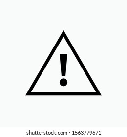 Triangle Exclamation Icon. Warning Illustration As A Simple Vector Sign & Trendy Symbol for Design, Websites, Presentation or Application.
