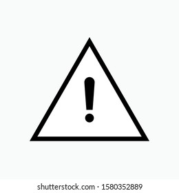 
Triangle Exclamation Icon. Warning Illustration As A Simple Vector Sign & Trendy Symbol for Design, Websites, Presentation or Application. 