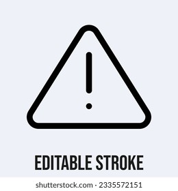 Triangle Exclamation Icon. Warning Illustration As A Simple Vector Sign Trendy Symbol for Design.