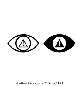 Triangle Exclamation Icon. Warning Illustration as Simple Vector Sign and Trendy Symbol for Design, Websites, Presentation or App.