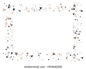 Confetti de explosión triangular. Efecto explosivo de vidrio roto. Los Fragmentos de datos texturados estallan. Los Elementos Que Se Desmoronan. Marco de estrella explotado. Estrellas explotadas. Triangles Bang Volando Confetti.