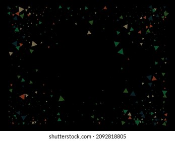 Dreiecksexplosionskoerper Zerbrochene Glasexplosionswirkung. Explodierte Sterngrenze. Dreiecke blast fliegende Confetti. Texturierte Datenpartikel brechen. Explodierte Star Glitter. Fallende Bruchelemente.