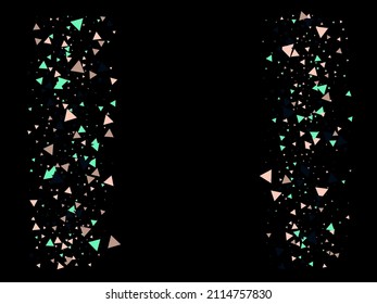 Confetti de explosión triangular. Efecto explosivo de vidrio roto. Bang de partículas de datos texturizadas. Trasladando Fragmentos. Los Triángulos Arden Confetti Volador. Estrella explosiva. Estrella de diseño explosionado.