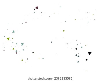 Confetti de explosión triangular. Efecto explosivo de vidrio roto. Caer Fragmentos Destruidos. Estrella de diseño explosionado. Las Partículas De Datos Texturadas Se Quitan. Estrella explotada. Triangles Bang Moving Confetti.