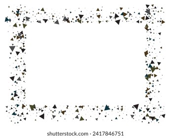 Triangle Explosion Confetti. Broken Glass Explosive Effect. Textured Data Elements Blast. Triangles Bang Falling Confetti. Flying Broken Particles. Exploded Star Shatter. Exploded Star Border.
