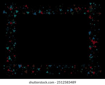 Triangle Explosion Confetti. Broken Glass Explosive Effect. Triangles Blast Moving Confetti. Flying Broken Particles. Exploded Star Frame. Exploded Star Glitter. Textured Data Fragments Bang.