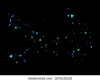 Confetti de explosión triangular. Caer Fragmentos Destruidos. Los Triángulos explotan Confetti en movimiento. Efecto explosivo de vidrio roto. Borde de estrellas explotado. Estrellas explotadas. Las Partículas De Datos Texturadas Se Quitan.