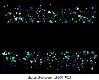 Confetti de explosión triangular. Elementos rotos voladores. Borde de estrellas explotado. Explosión de fragmentos de datos texturizados. Efecto explosivo de vidrio roto. Estrella explotada. Triangles Bang Cae Confetti.