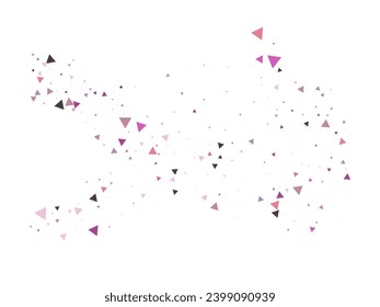 Confetti de explosión triangular. Volando Partículas Destrozadas. Gráfico estelar explotado. Los Elementos De Datos Texturados Se Despedazan. Efecto explosivo de vidrio roto. Estrella explotada. Triangles Bang Cae Confetti.