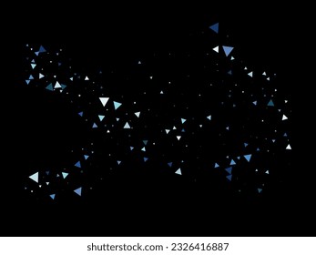 Triangle Explosion Confetti. Moving Shattered Particles. Textured Data Elements Blast. Broken Glass Explosive Effect. Exploded Star Graphic. Exploded Star Shatter. Triangles Bang Flying Confetti.