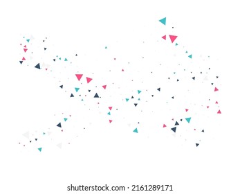 Confetti de explosión triangular. Trasladando Fragmentos. Explosión de elementos de datos texturizados. Efecto explosivo de vidrio roto. Los Triángulos Arrojan A Caer Confetti. Estrella explosiva. Gráfico estelar explotado.