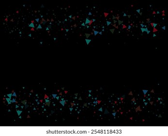 Confeti de la explosión del triángulo. Moviendo Fragmentos Rompientes. Diseño de estrella explotada. Los Triángulos Explosionan Confeti Volador. Efecto explosivo de vidrio roto. Explosión de Star Sparkle. Los Elementos De Datos Texturizados Estallan.
