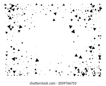 Confetti de explosión triangular. Los Triángulos Arrojan A Caer Confetti. Explosión de elementos de datos texturizados. Trasladando Fragmentos Rompidos. Marco de estrella explotado. Estrella explosiva. Efecto explosivo de vidrio roto.