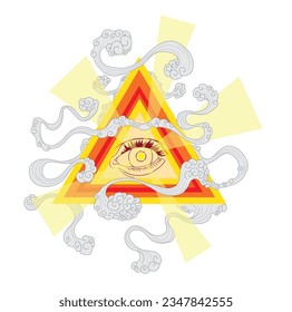 triangle with eye in the middle