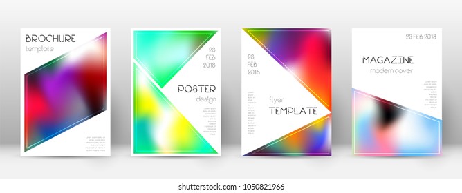 Triangle fantastic template for Brochure, Annual Report, Magazine, Poster, Corporate Presentation, Portfolio, Flyer. Bewitching colorful cover page.