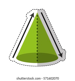 triangle figure geometric icon vector illustration design