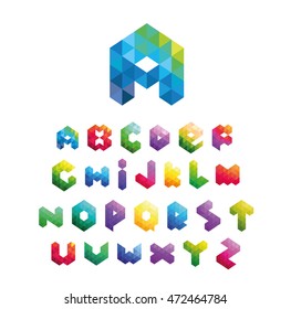 Triangle figure letters alphabet