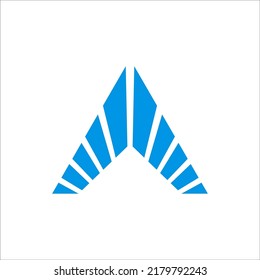 triangle financial logo design vector sign