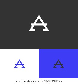 Triangle fintech logo design concept. Crypto logomark illustration. Can representing spider, cyber, tech, data, blockchain, program, ai, system.