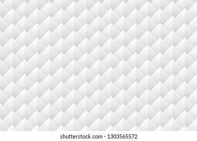 Triangle and of fish scale seamless pattern gray background. Vector illustration