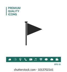 Triangle flag icon
