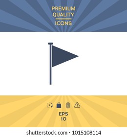 Triangle flag icon