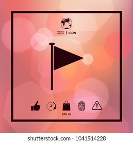 Triangle flag icon